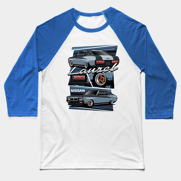 Classy Rare Classics of Nissan Laurel 2000SGX Baseball T-Shirt by Aiqkids Design